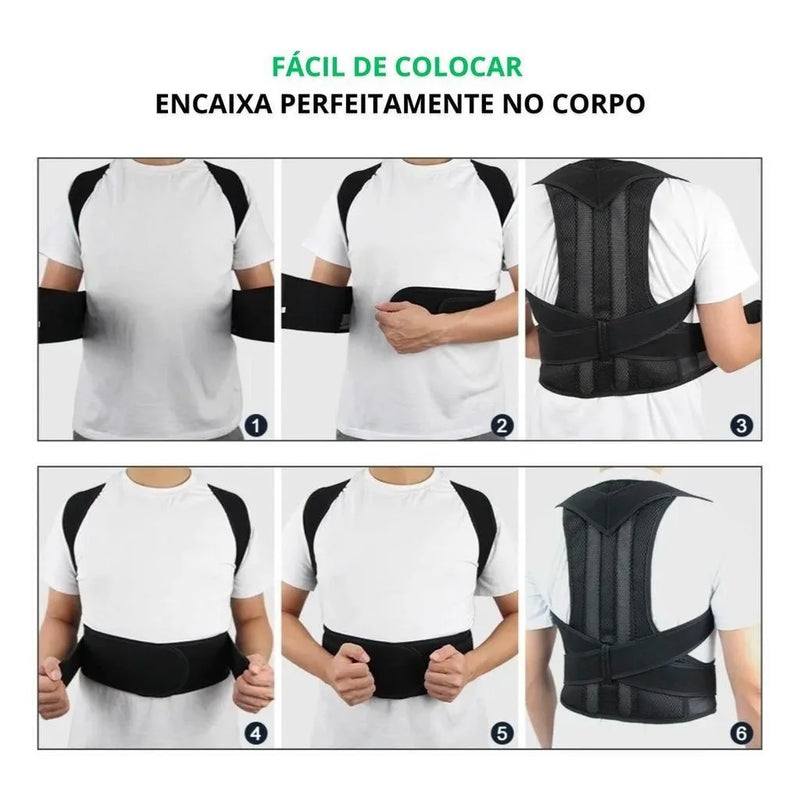 Belt Vest Unisex Reinforced Corrector Posture Strong Lumbar Column