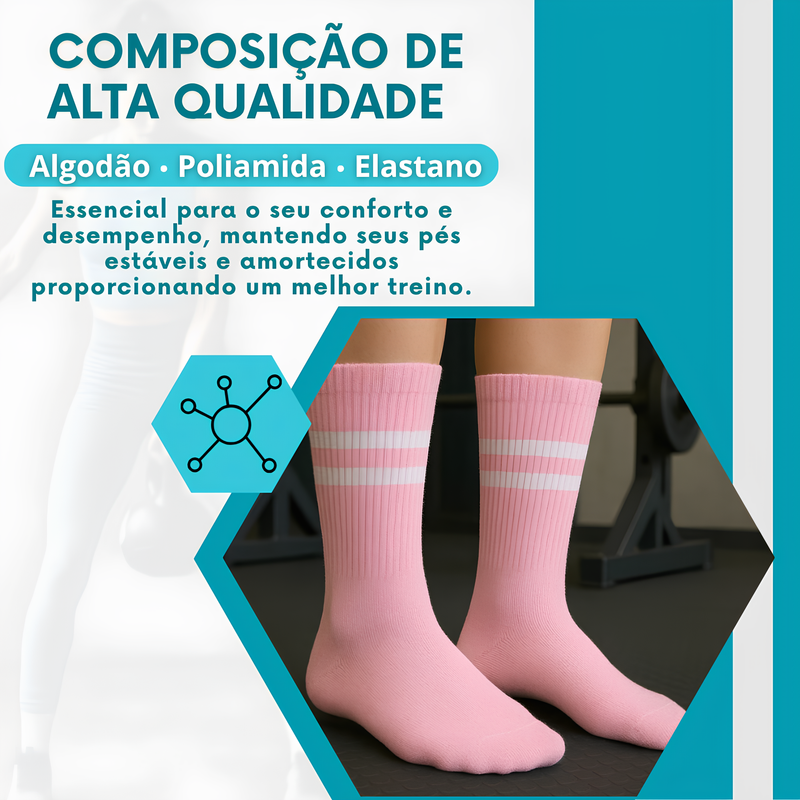 Kit Meias de Academia- Prow [COMPRE 4 LEVE 5]