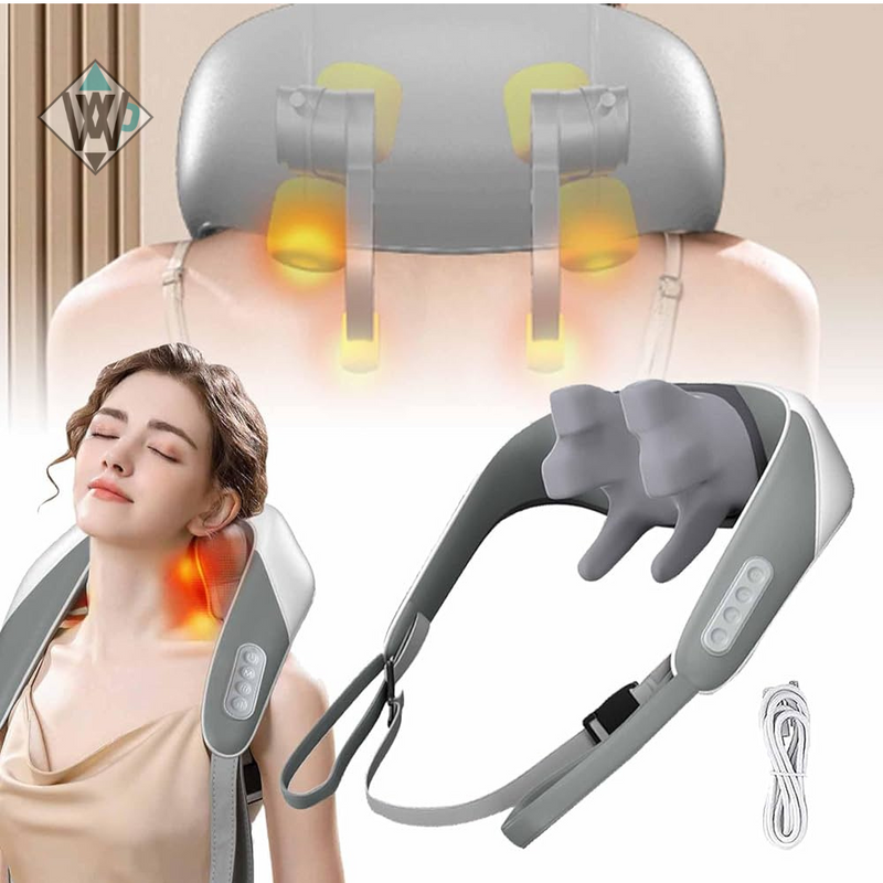 Foreverlily Neck And Back Massager Neck And Shoulder Massager Trapezius Massager Electric Neck Massager