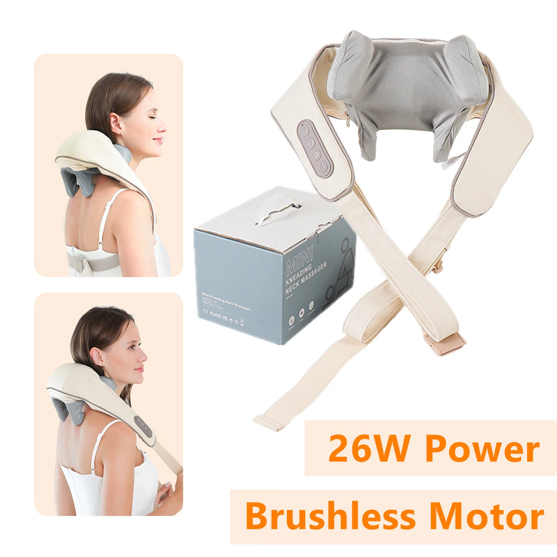 Foreverlily Neck And Back Massager Neck And Shoulder Massager Trapezius Massager Electric Neck Massager