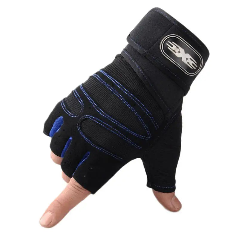 Professional Fingerless Gym Gloves for Men Women Motorcyclist Finger Cycling Gloves Bicycle Training Sport Fitness Equipment