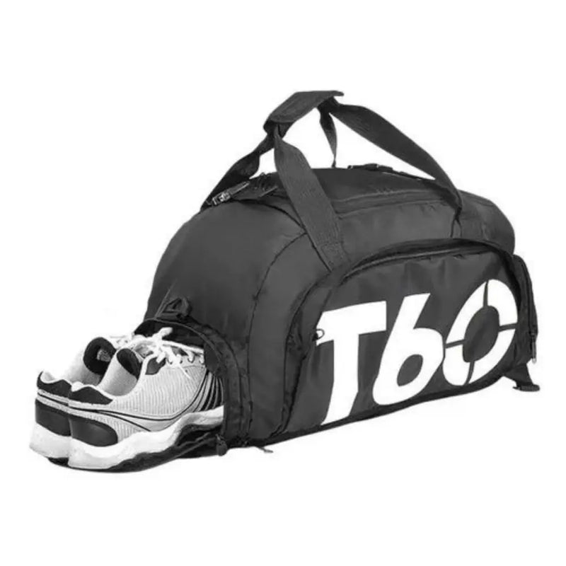 Transverse Travel Gym Bag With Compartments