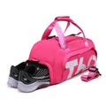 Transverse Travel Gym Bag With Compartments