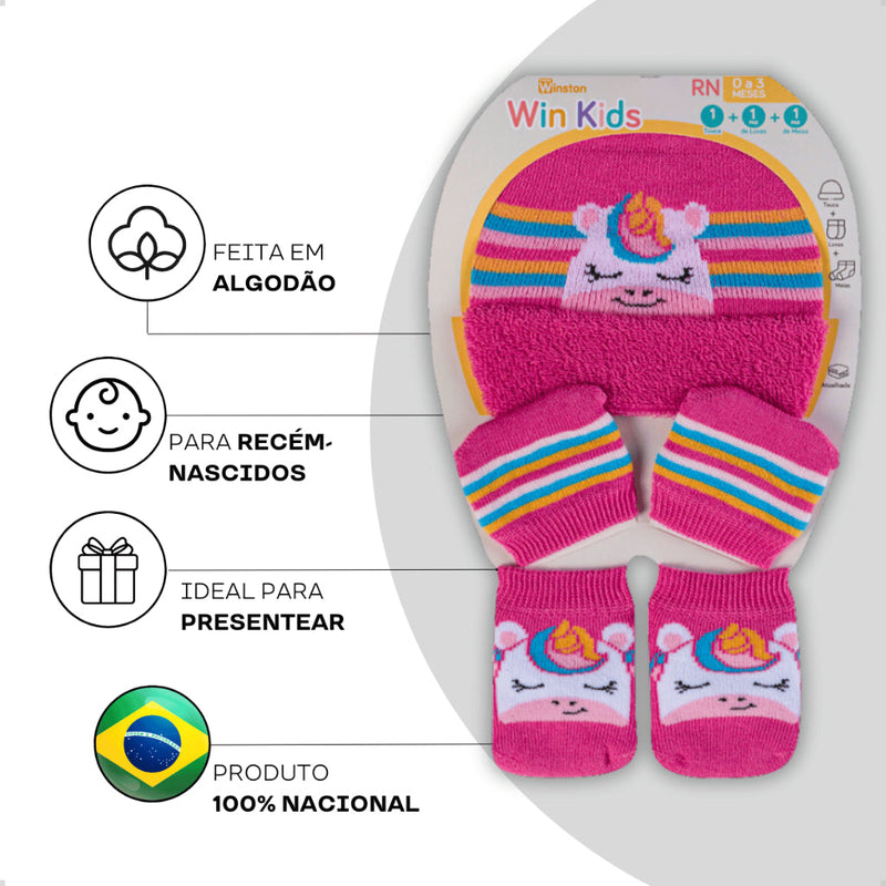 Kit Kids Vital completo em Algodão