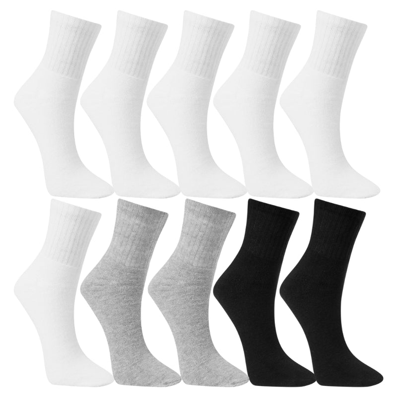 Kit 10 Pares Meia Prowvers Cano Médio